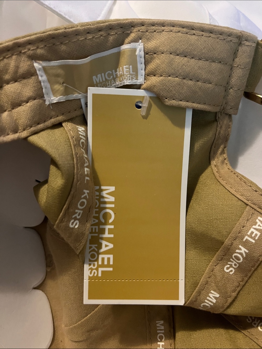 Michael Kors Beige Logo Baseball Cap - Picture 3 of 9